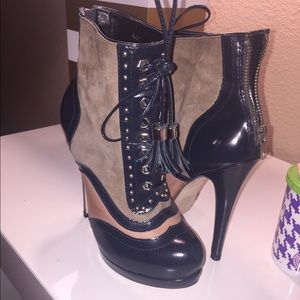 Asos tassel platform ankle boots